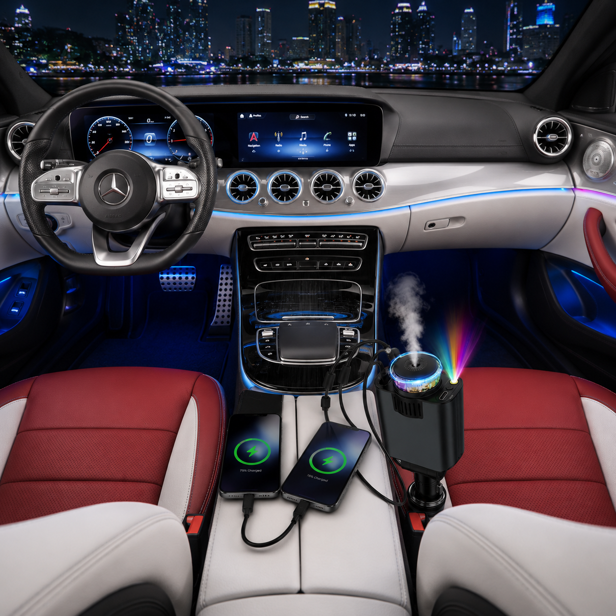 5-in-1 Car Charger with Star light
