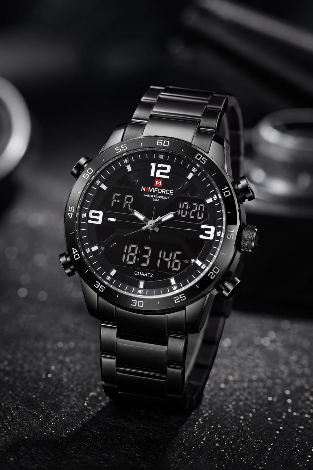 CASIO ANALOGUE DIGITAL MENS STAINLESS STEEL