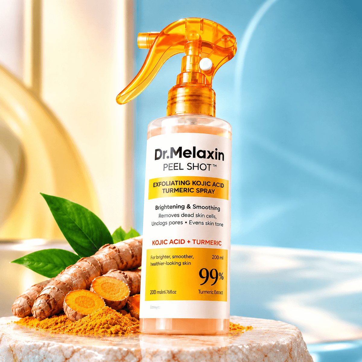 Dr.Melaxin Peel Shot Exfoliating Kojic Acid Turmeric Spray 200ml