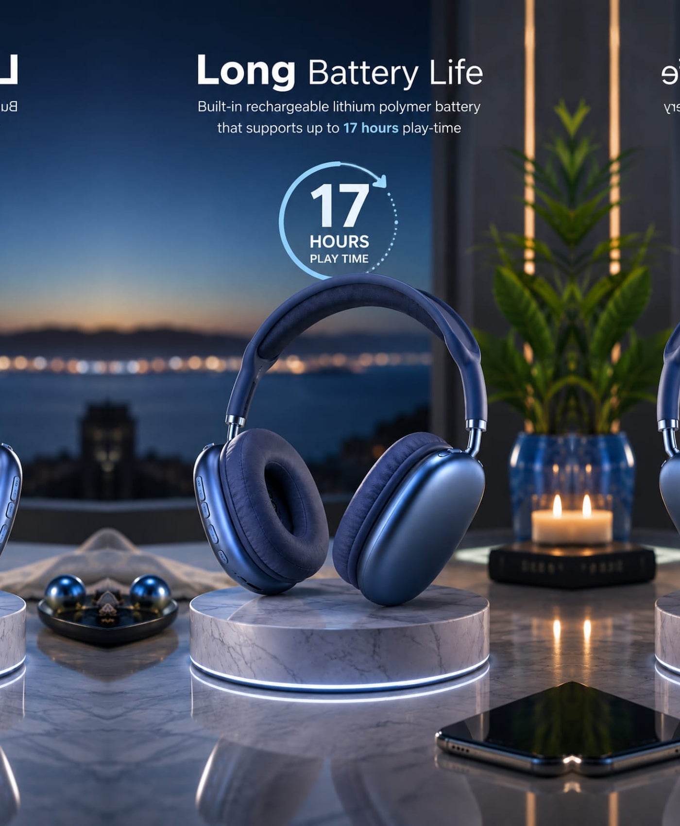 EchoWave P9 Wireless Headphones