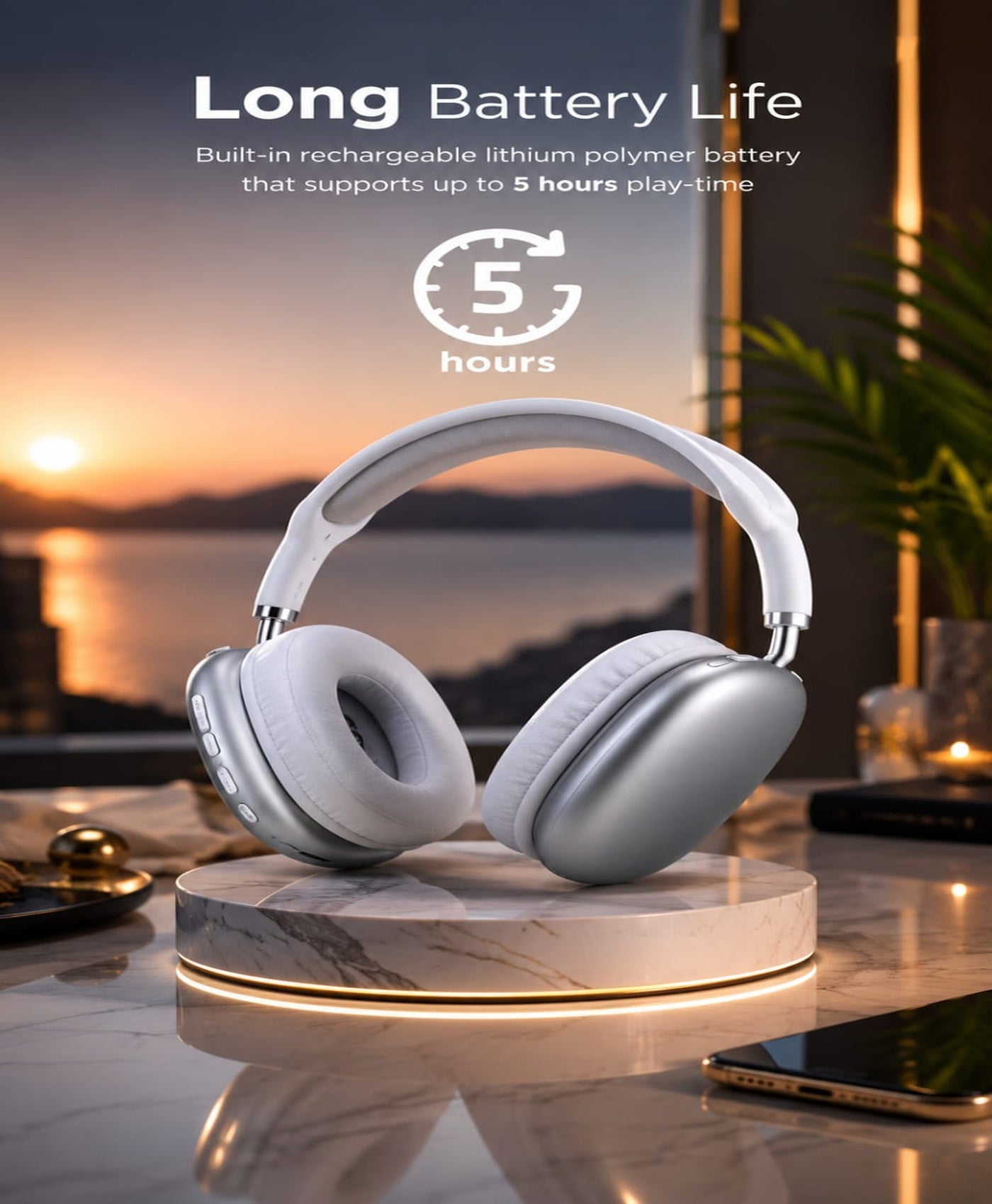 EchoWave P9 Wireless Headphones