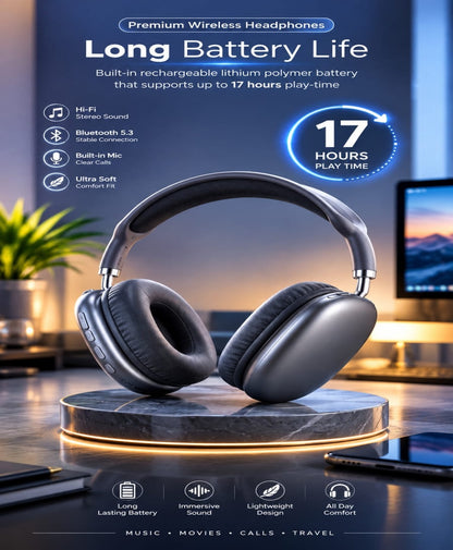 EchoWave P9 Wireless Headphones